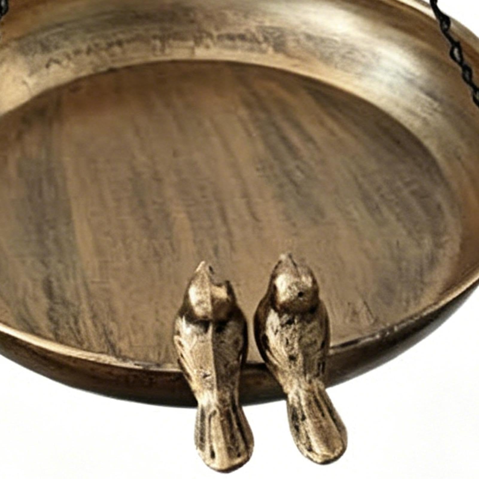 Kąpiele dla ptaków na zewnątrz, vintage, metalowy, nierdzewny karmnik na każdą pogodę, na zewnątrz, do ogrodu, na taras, werandę, podwórko, balkon
