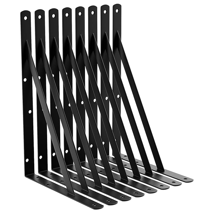 Buy LEOPO 14 Inch Shelf Brackets for DIY Floating Shelf, Heavy Duty L