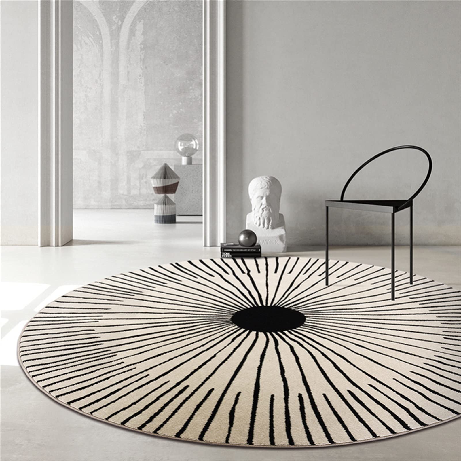 Tapis de plancher rond doux pour protéger le sol des fauteuils