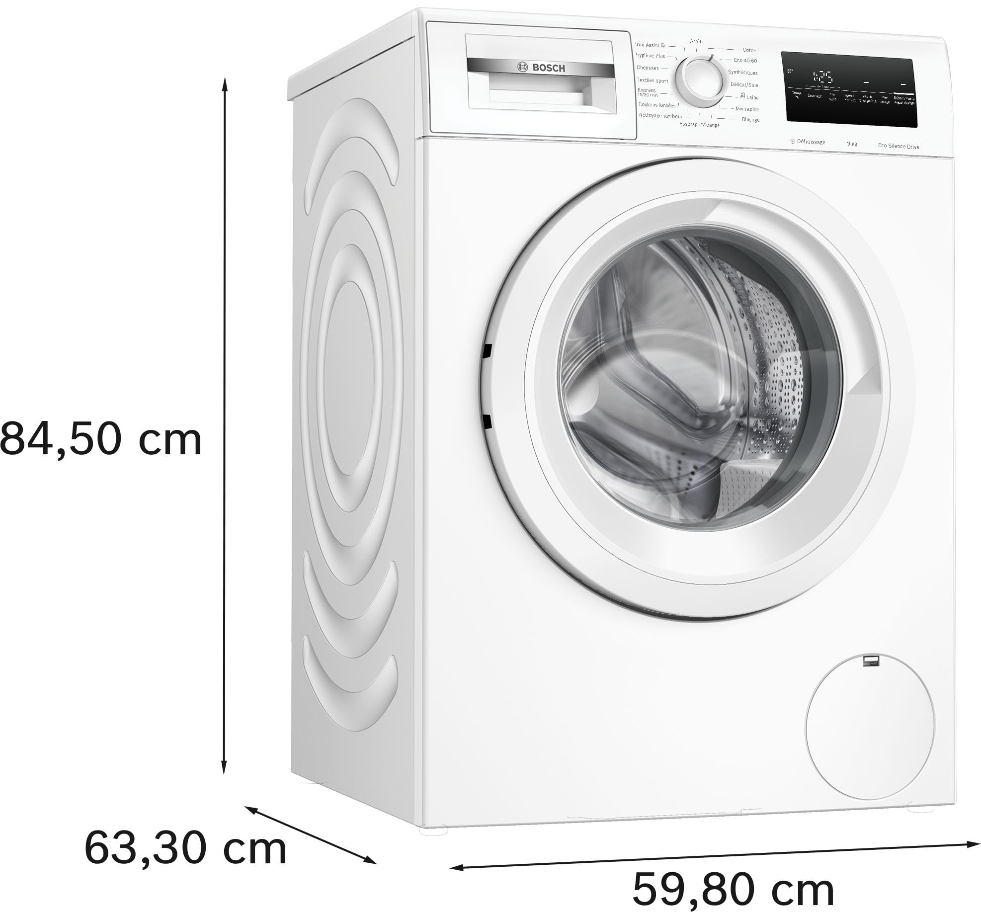 Bosch WAN28209FR, Série 4, Lave linge hublot, 9 kg, 1400 trs/min, Blanc