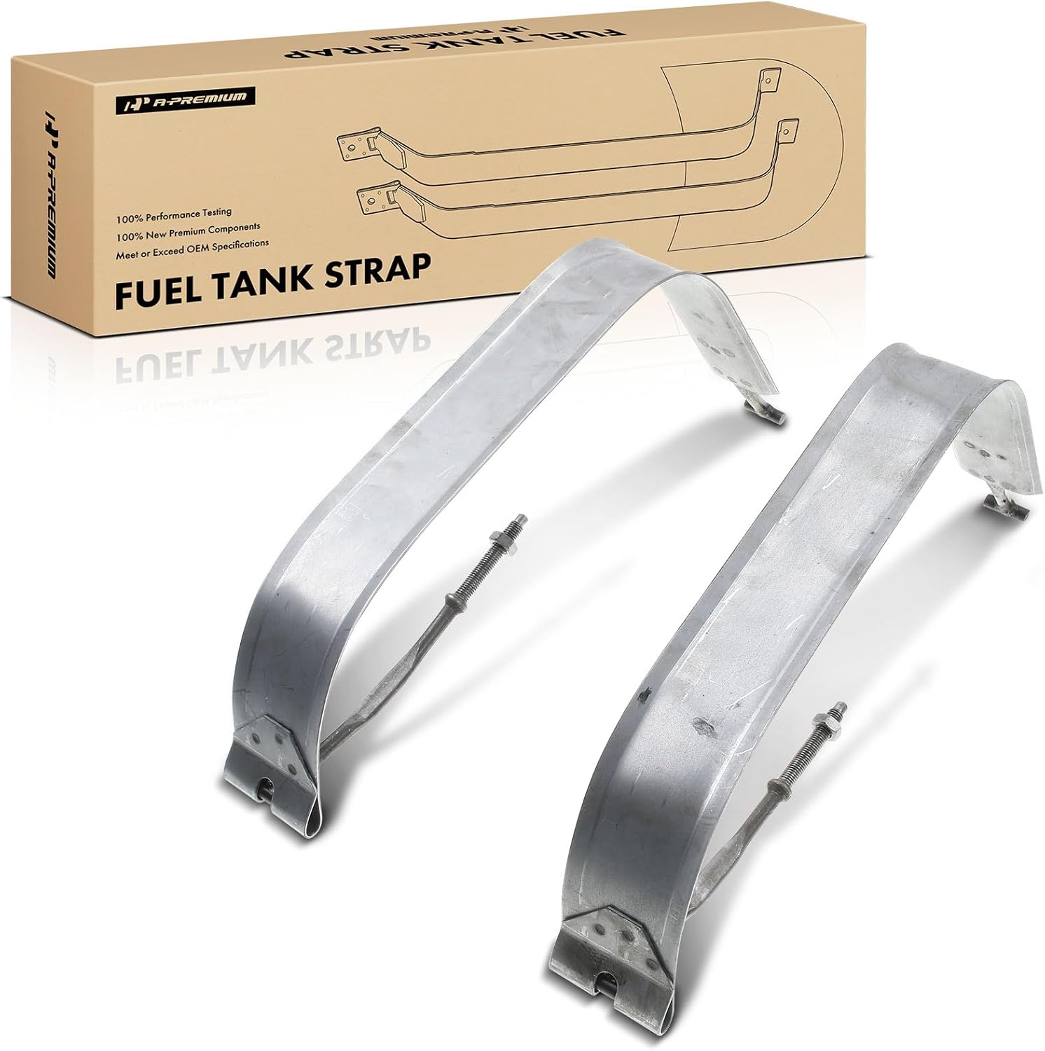 A-Premium Fuel Tank Straps Compatible with Ford E-150 E-250 2011-2014 E-350 Super Duty 2011-2014 4.6L 5.4L 6.8L