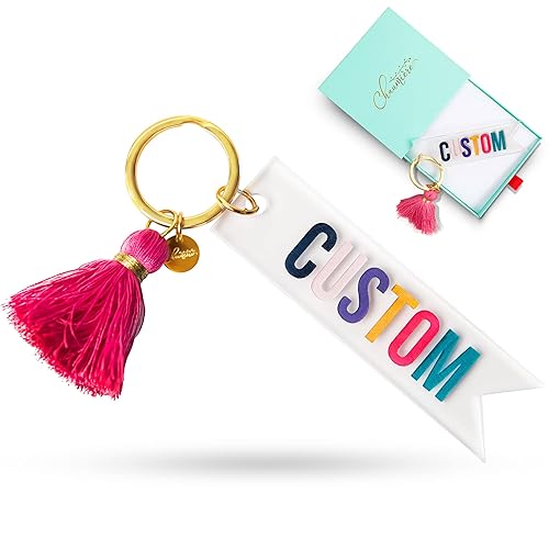 Chaumiere Hand painted custom keychain, gift for sister, cute keychain, personalized keychains for women, car key chain, gift for women, sister,