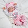 BABESIDE Lifelike Reborn Baby Dolls Beta - 17-Inch Sleeping Realistic-Newborn Baby Dolls Girl, Soft Body Real Life Baby Dolls That Look Real with Toy Accessories for Kids Ages 3