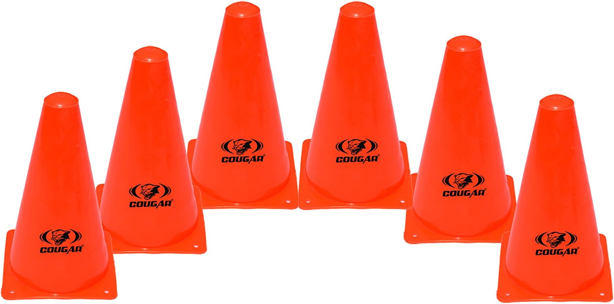 Cougar Sports Training 9 inches Marking Cones - Set of 6