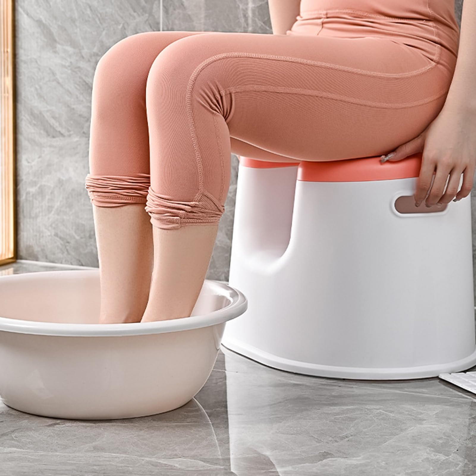 Silla de baño, Silla de Ducha portátil | Silla de Ducha Antideslizante | Resistente al Agua - Banco de baño para Ancianos Herramienta de Seguridad para baños