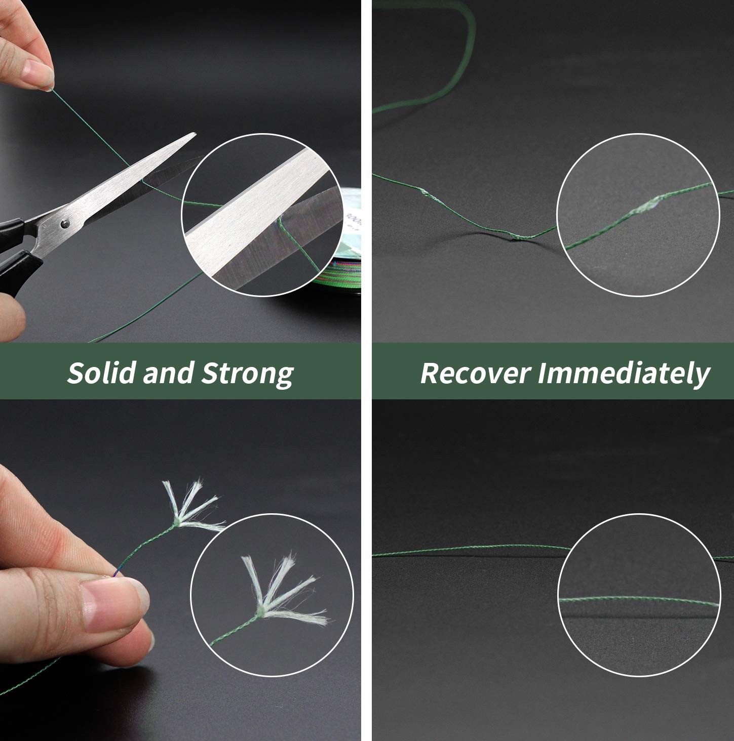 Croch Fil de Peche tressée 300M / 500M / 1000M Strong PE Dynamix Line Colourfast 0.1-0.3mm 14-45LB - 5