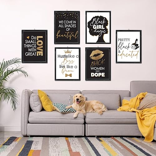 Miniatura 2 de Decoración inspiradora de pared de 8 x 10 pulgadas, decoración de dormitorio de adolescentes y niñas, decoración de maquillaje, pestañas y labios,