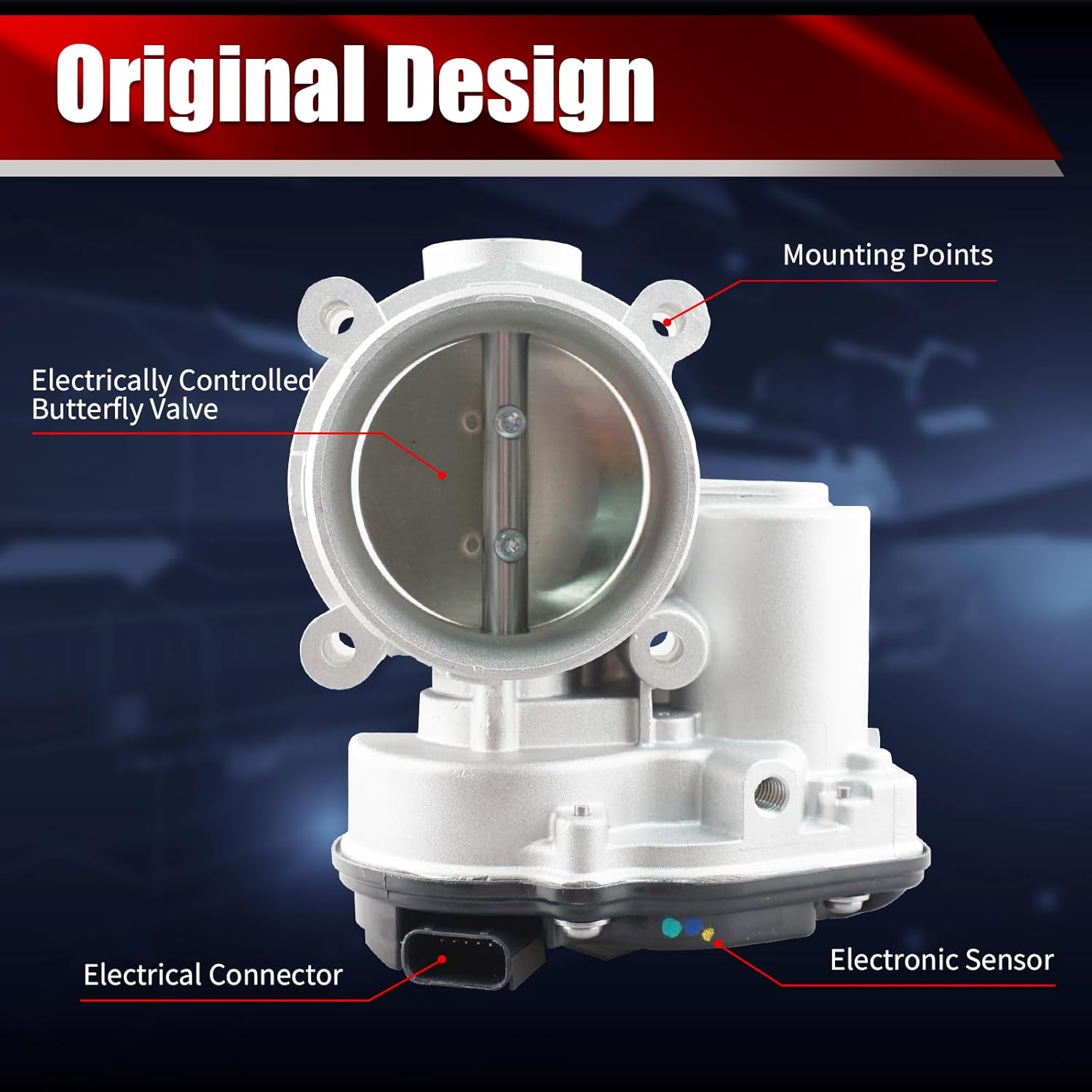 Electronic Throttle Body Assembly S20067 Compatible with Ford Lincoln Mercury Escape Fusion Ranger MKZ C-Max Mariner Milan Transit Connect - 2.0L 2.5L 3.0L Replaces DS7Z-9E926-D 977-300 67-6015