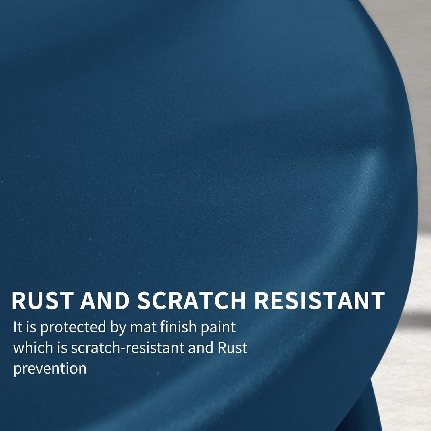 PURPLE LEAF Outdoor Patio Bistro Set, 3 Pieces Retro Porch Furniture Set 2 C-Spring Metal Outdoor Chairs and Round Side Table, Blue : Patio, Lawn & Garden