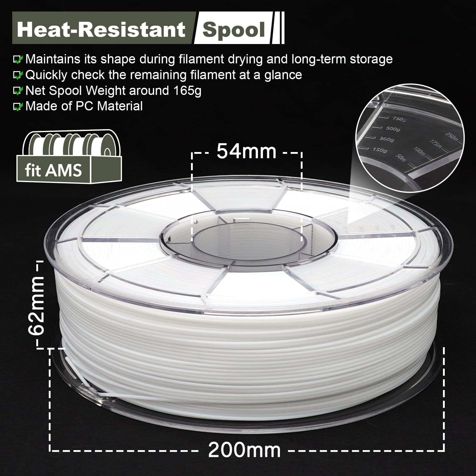 Amazon.com: YXPOLYER 3D Printer Filament Nylon Filament PA6 2.2