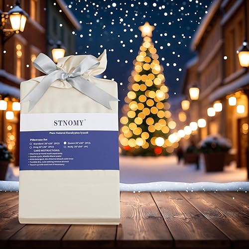 Miniatura 8 de Premium 100% Eucalyptus Tencel Lyocell Cooling Pillowcase Set of 2, Moisture Wicking,Temperature Regulating, Soft &Smooth Sateen Pillow Cover All