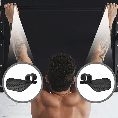 Miniatura 6 de Puños de levantamiento de pesas para hombres y mujeres, almohadillas de goma para protección de la palma, muñequeras antideslizantes para la