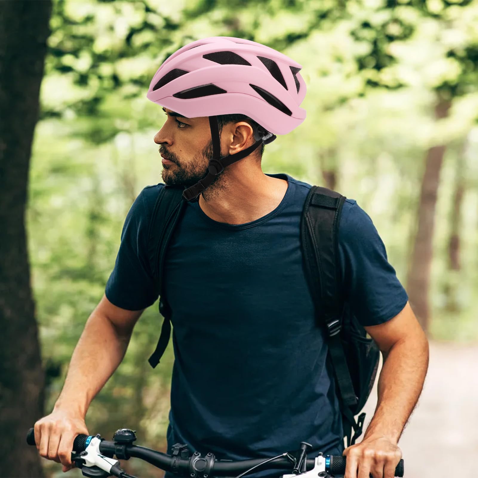 BuyWeek Casque de vélo pour Adultes Hommes et Femmes avec Deux doublures intérieures Amovibles Protection de la tête pour Le Cyclisme, Le Skateboard