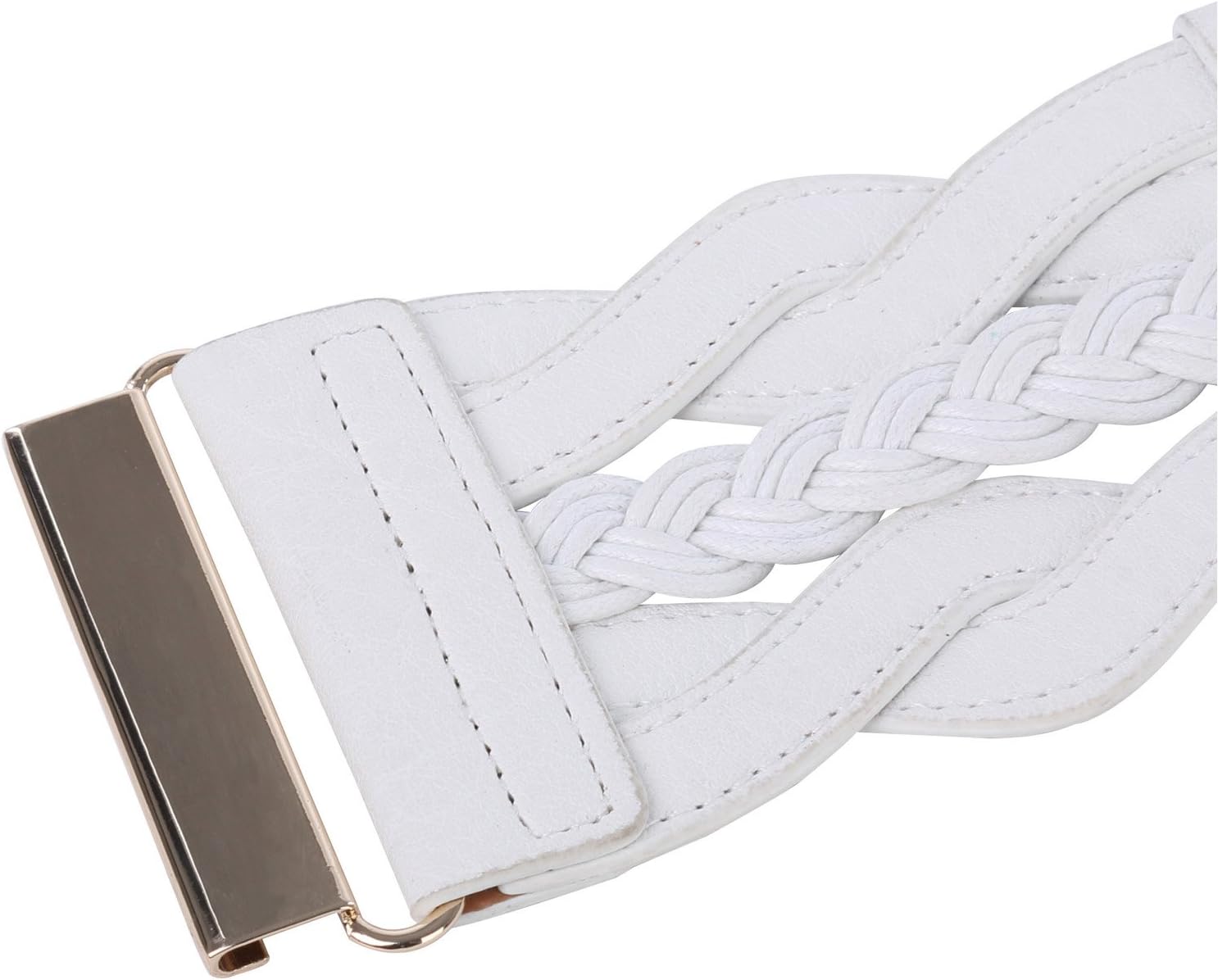 GRACE KARIN Women's Elastic Wide Belts Vintage Stretchy Belt Retro Fashion Cinch Belts for Dresses - Image 5