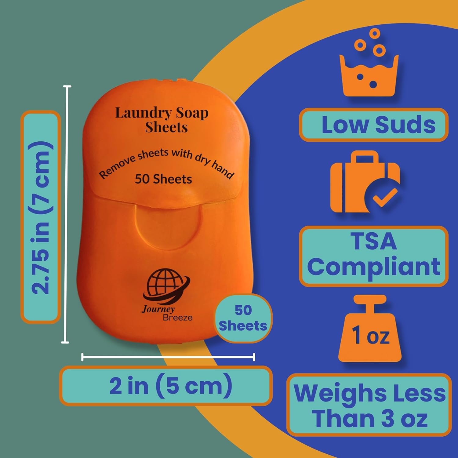 Travel Laundry Detergent Sheets Bundle – 50 Count Hand Wash + 30 Count Machine Wash Laundry Detergent Sheets for Sink Washing in Hotels, Cruises, Camping & Backpacking - Image 2