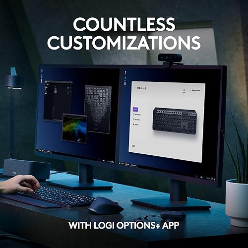 Miniatura 7 de Logitech MX Keys S - Teclado inalámbrico, perfil bajo, escritura fluida y precisa, teclas programables, retroiluminación, Bluetooth, recargable por