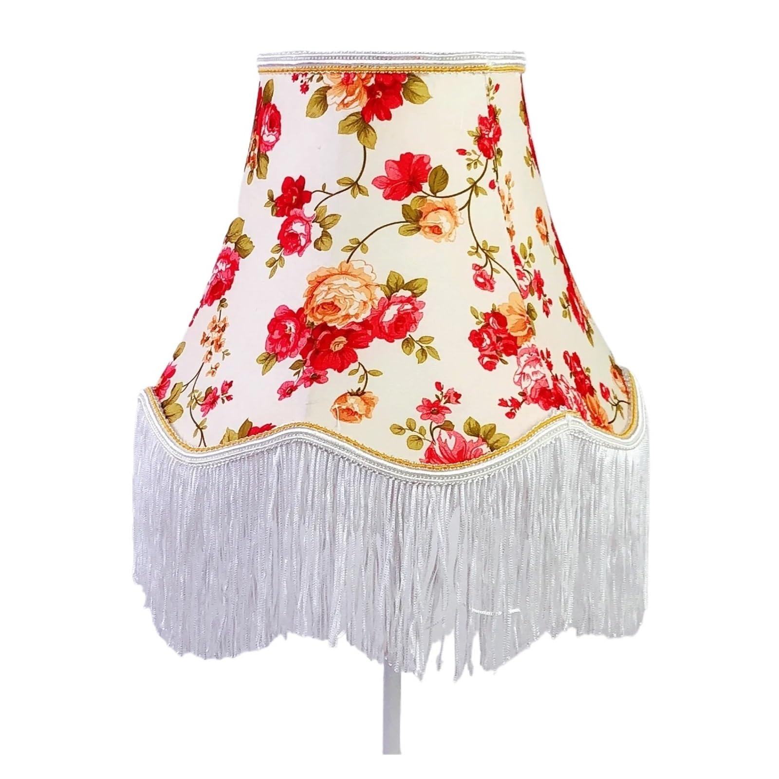 Fabric Lampshade with Fringe Tassel Flower Tassel Lampshade Creative Bedside Lampcovers for Table Lamp Lighting Accessories(Color-02)