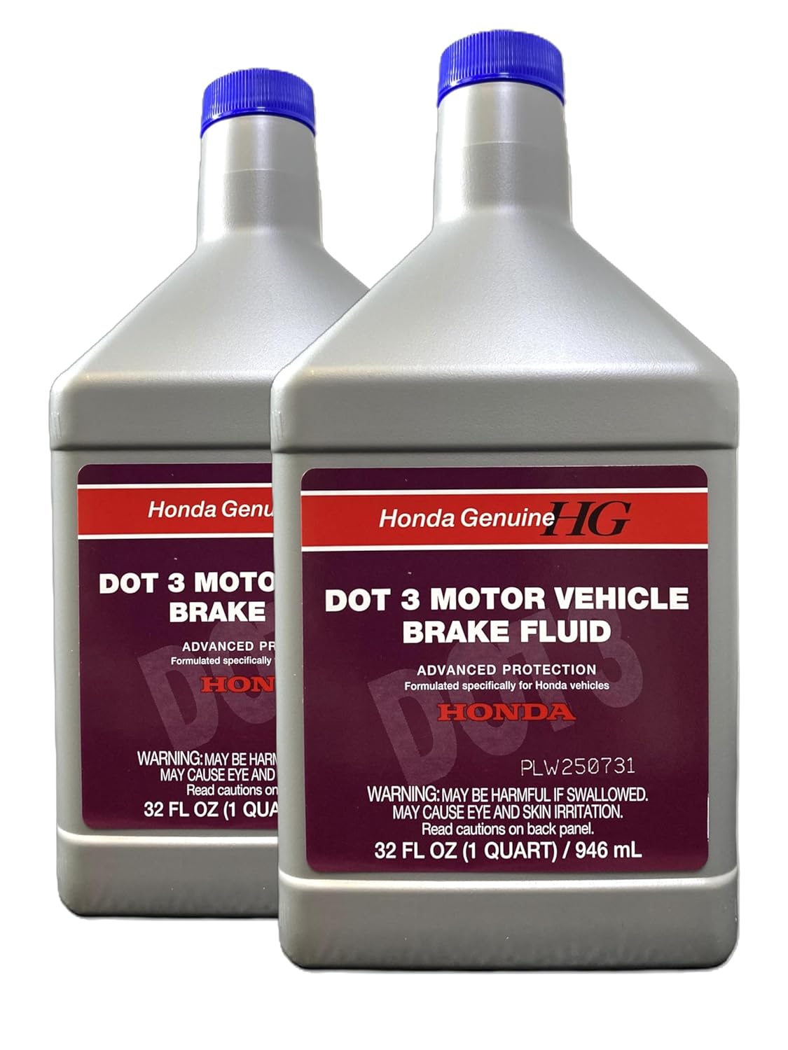 Genuine Honda DOT 3 Brake Fluid 32 oz (08798-9108) - OEM for Disc & Drum Brakes, Corrosion Protection