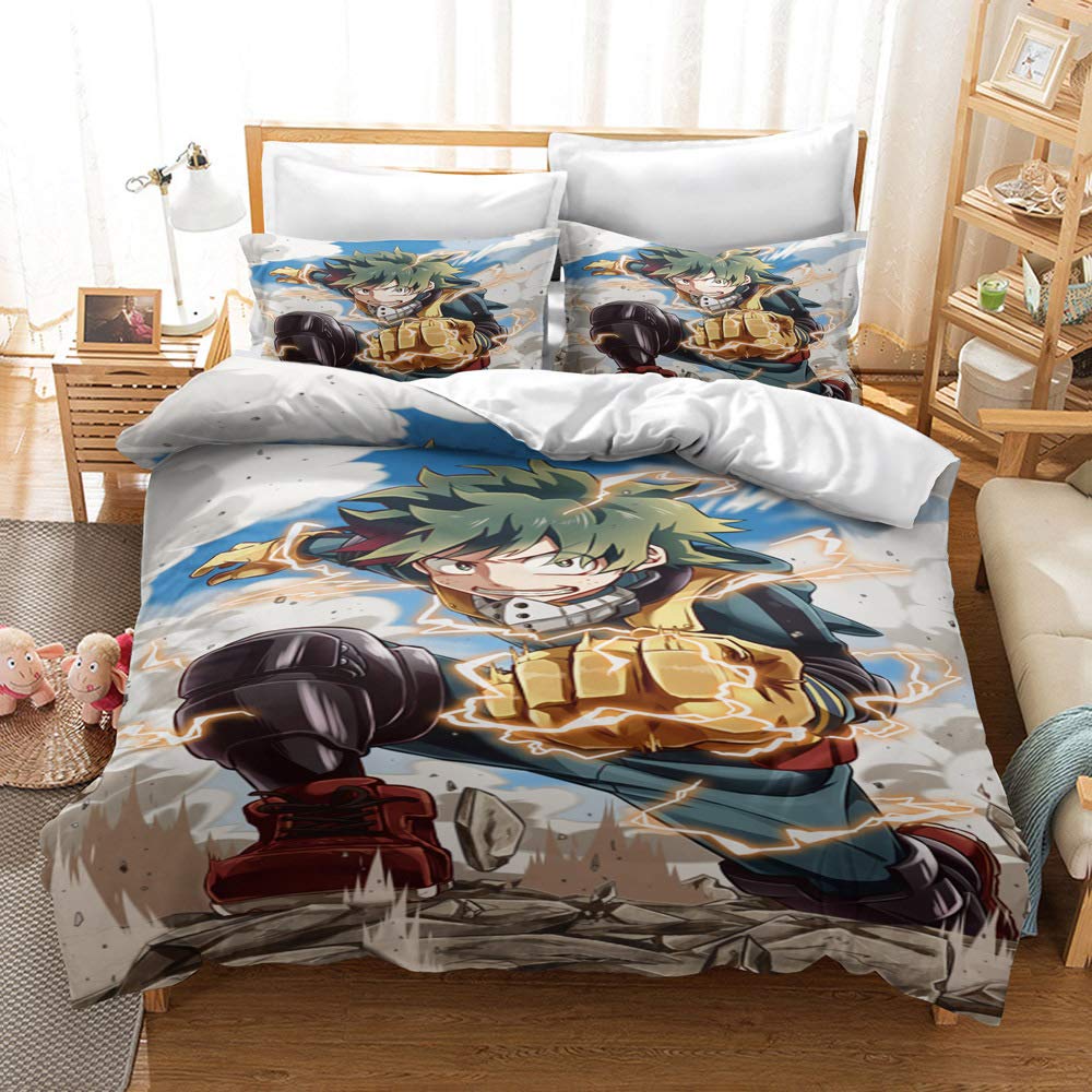 Housse De Couette FC Barcelone - Parure Lit Enfant 3 Pièces - 200x200cm + 2 Taies - 90 Fils Coton