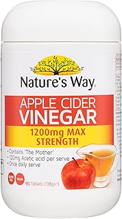 Nature's Way 1200mg Apple Cider Vinegar Max Strength 90 Tablets