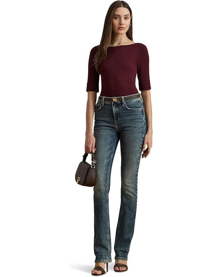 Lauren Ralph Lauren Stretch Cotton Boatneck Tee - #4 of 4