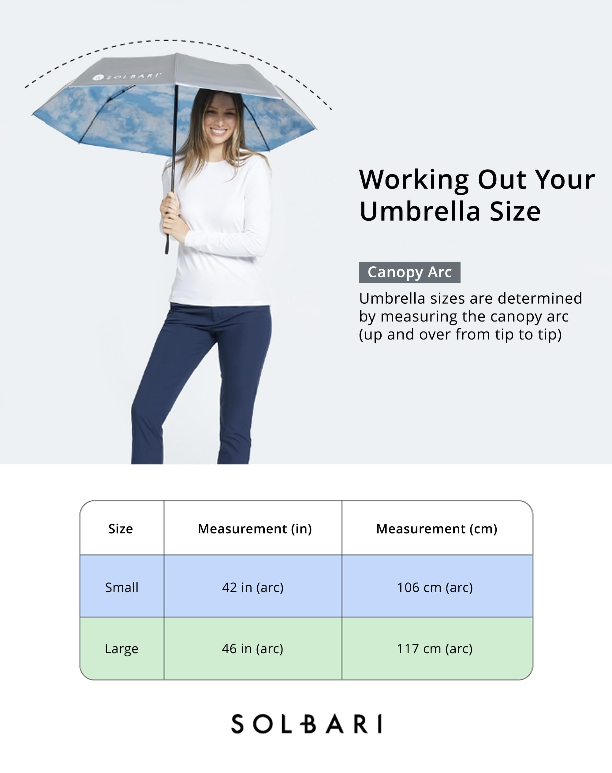 Solbari Compact Sun Protective Umbrella UPF 50 | Lightweight compact umbrella with ultra-reflective silver canopy and opaque underside for travel and everyday use product thumbnail 6