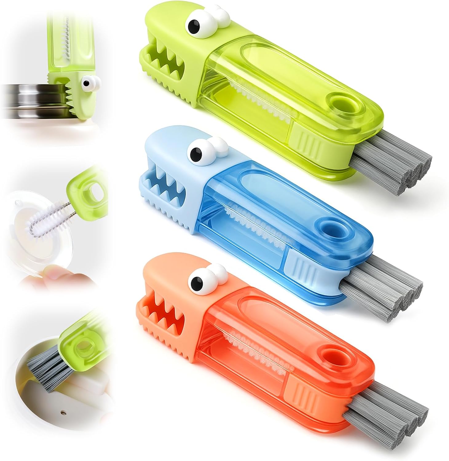3 in 1 Cup Lid Gap Cleaning Brush Set,Silicone Cup Lid Gap Cleaner, Multifunctional Bottle Cleaning Brush,Home Kitchen Crevice Brush Tools 3 in 1 Cup Lid Gap Cleaning Brush Set,Silicone Cup Lid Gap Cleaner, Multifunctional Bottle Cleaning Brush,Home Kitchen Crevice Brush Tools
