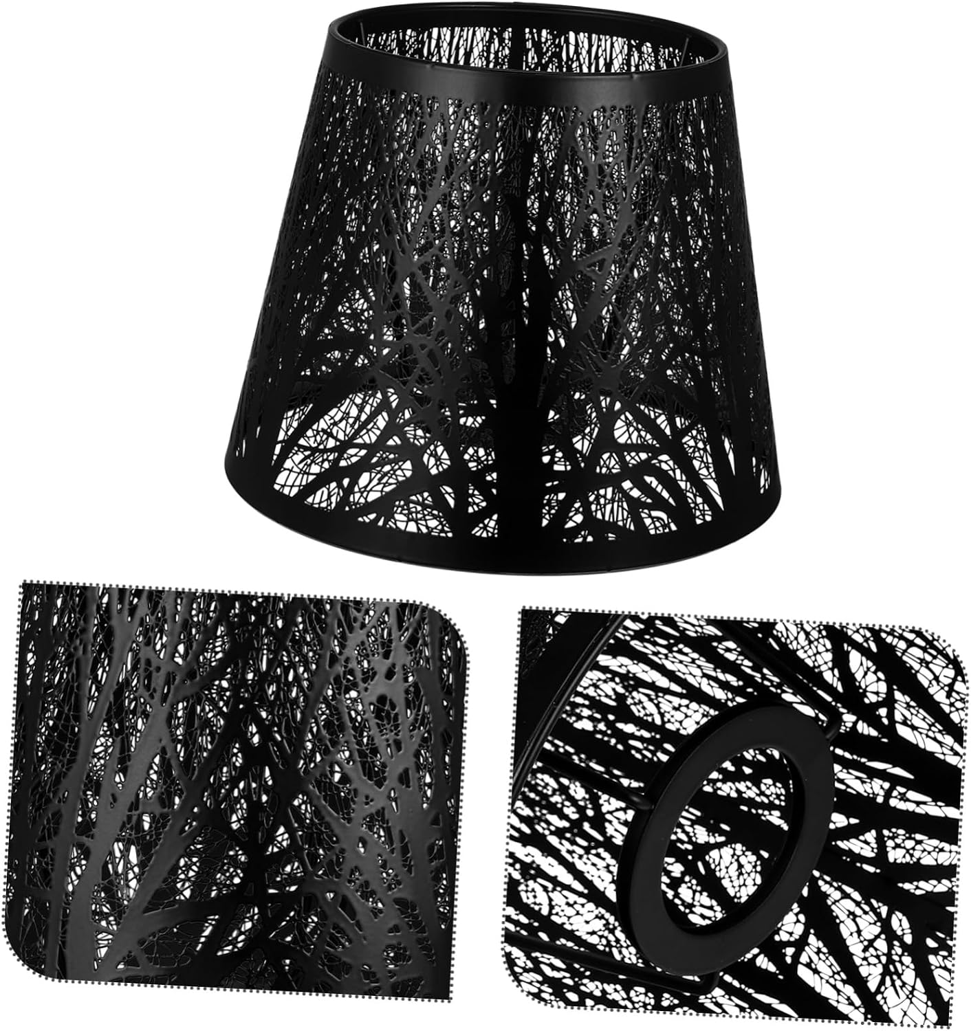 1pc Tree Shadow Lampshade Light Cover Decor Unique Chandelier Accessory for Table Wall and Ceiling Lamps Design Intricate Details