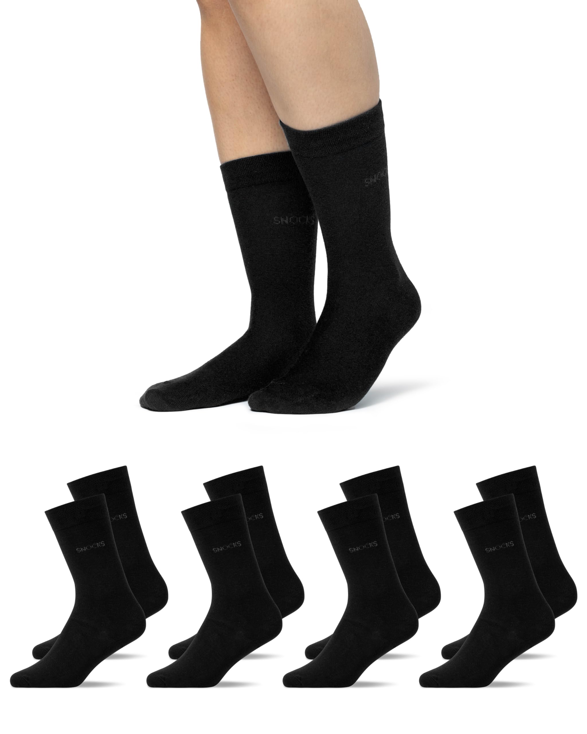 Snocks Socken Herren (4x Paar) Business Socken für Herren