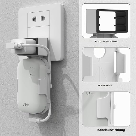 Wall Mount for Blink Sync Module Core Sockets Holder Wall Hunger for Blink Sync Module Core with Cable Accessory Holder Stand for Blink Sync Module Core