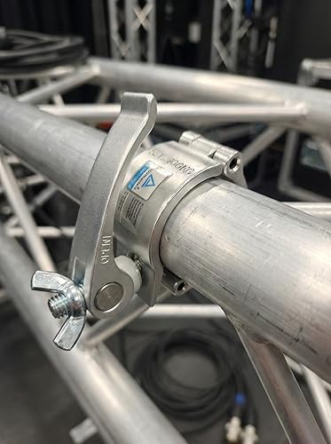 Miniatura 6 de Abrazadera de luz de escenario, abrazaderas O de carga de 22 libras165 libras220 libras de aleación de aluminio para DJ, montaje de gancho de