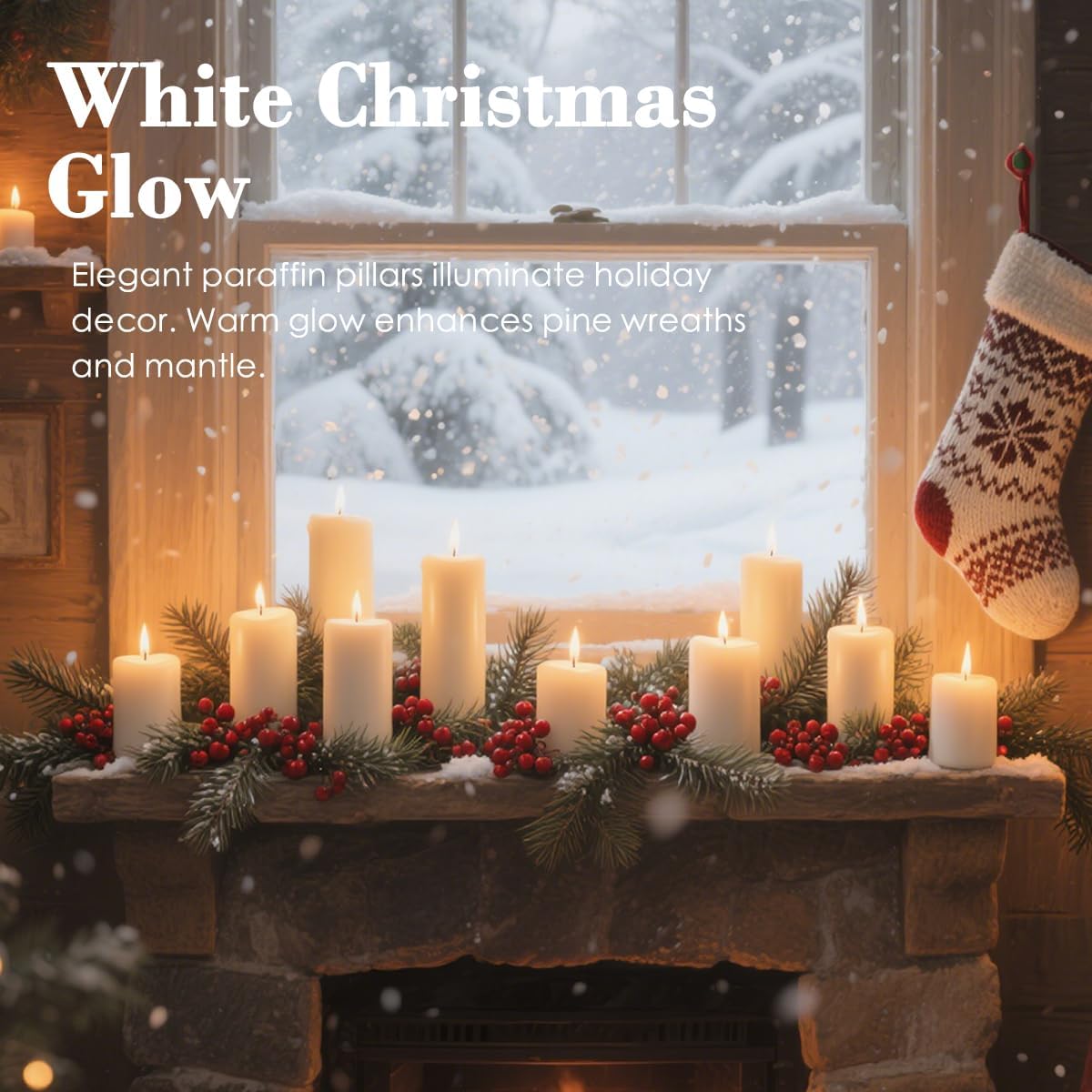 White Pillar Candles - 12 Packs Unscented Pillar Candle for Emergncy, Long-Lasting 360 Hour Burn Time Totally, 2x4 Inch, Elegant Decorative White Candles for Weddings, Centerpiece, Home Decor - Image 7