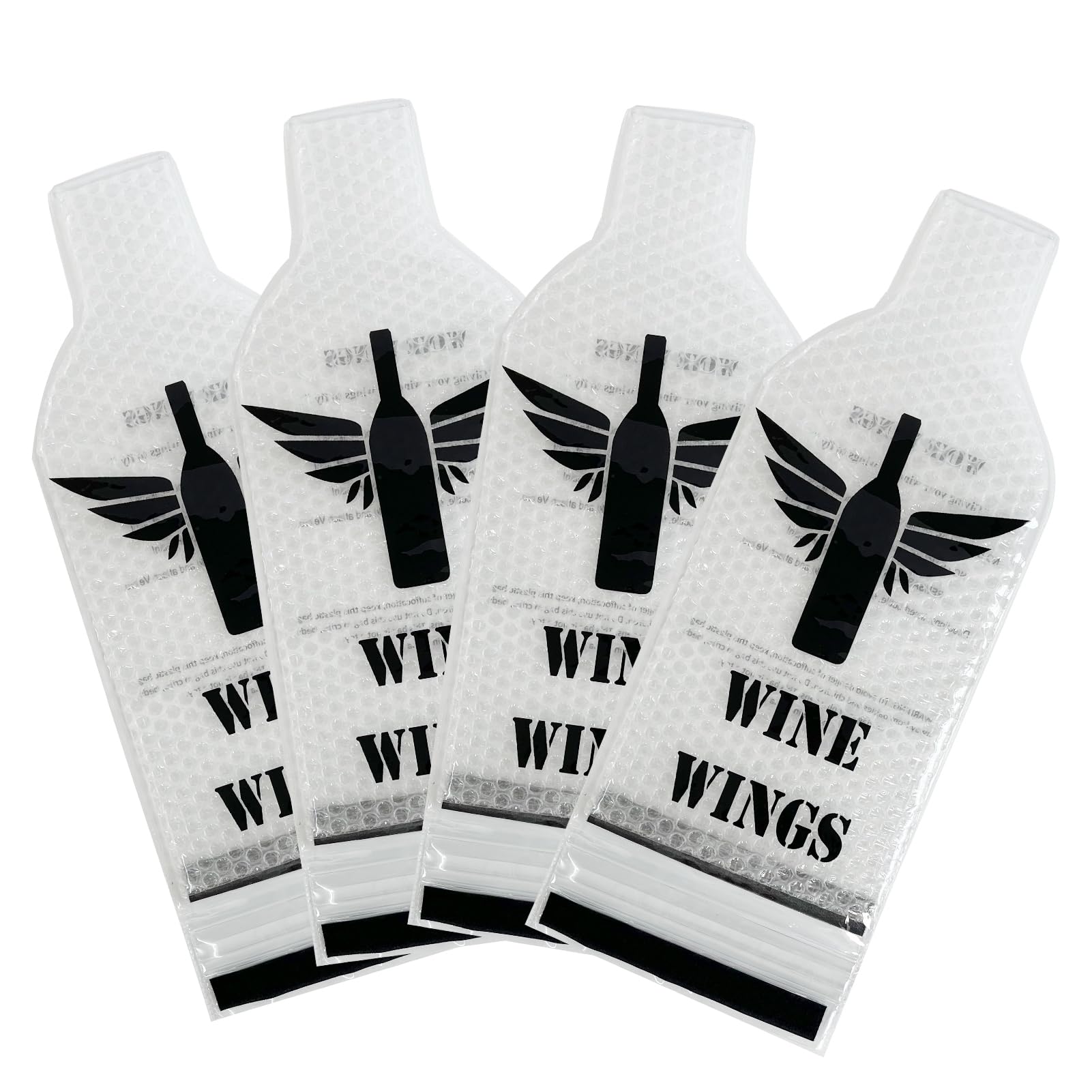 4 PCS Reusable Wine Bottle Bags for Travel Double Layer Leak Proof Wine Travel Bags Unbreakable Bottle Shipping Sleeve Wine Travel Protector for Airplane Car Cruise Suitcase Luggage