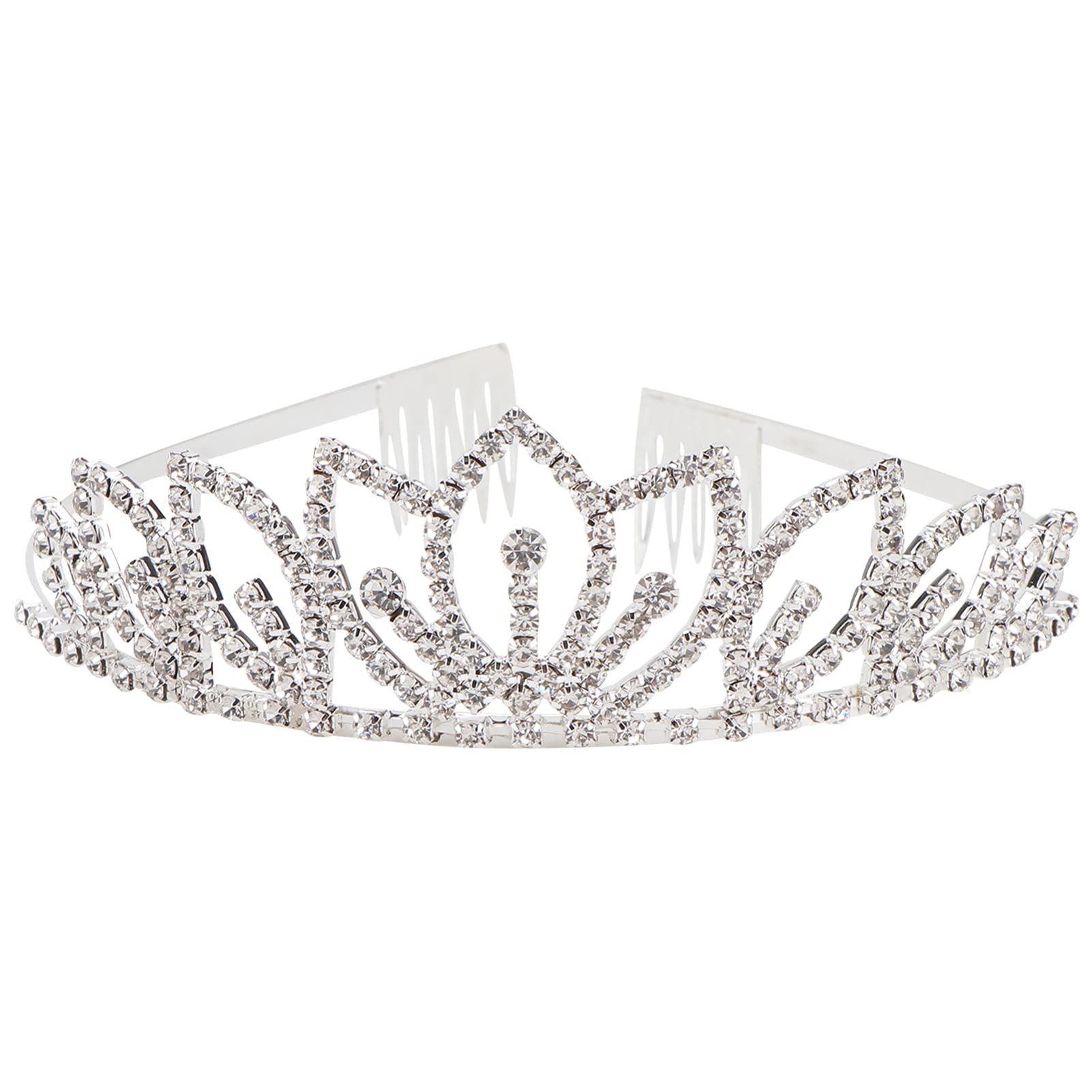 Beavorty 2 Uds Diadema Para Niña Diademas De Novia Diademas De Boda Tiara Con Peine Tocado Para Mujer Coronas De Diamantes De Imitación Tocado De Boda Para Novia Tiara De Princesa