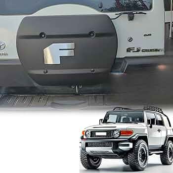 FJ CRUISER シルバー タイヤカバー かなり 綺麗です１箇所小傷あり。 FJ CRUISER シルバー タイヤカバー かなり 綺麗です1箇所小傷