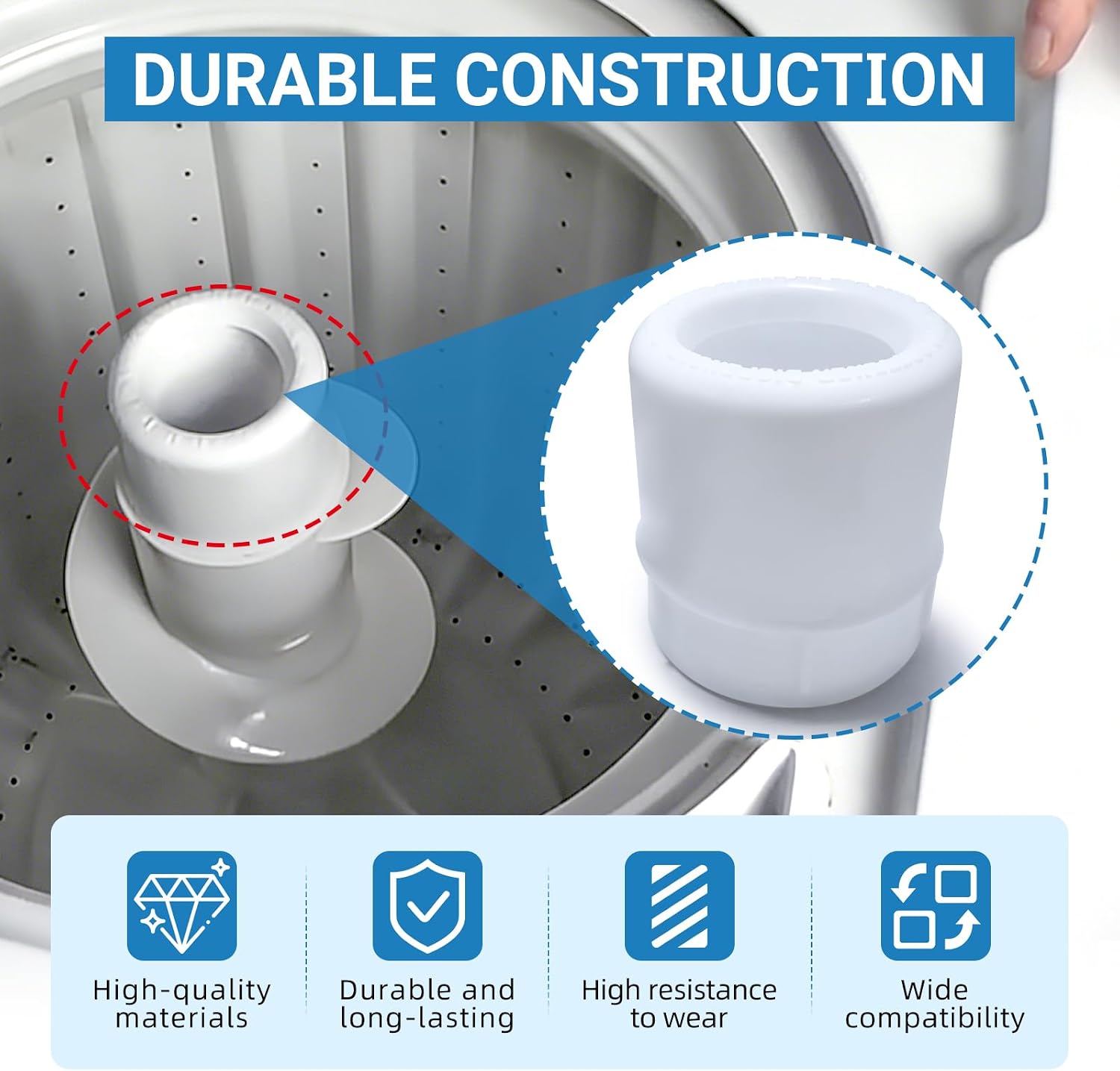 WH43X139 Washer Fabric Softener Dispenser Compatible with GE and Hotpoint WH43X0139 Fabric Softener Dispenser Replace WH43X10028 280378 AP2047302 PS272900 EAP272900