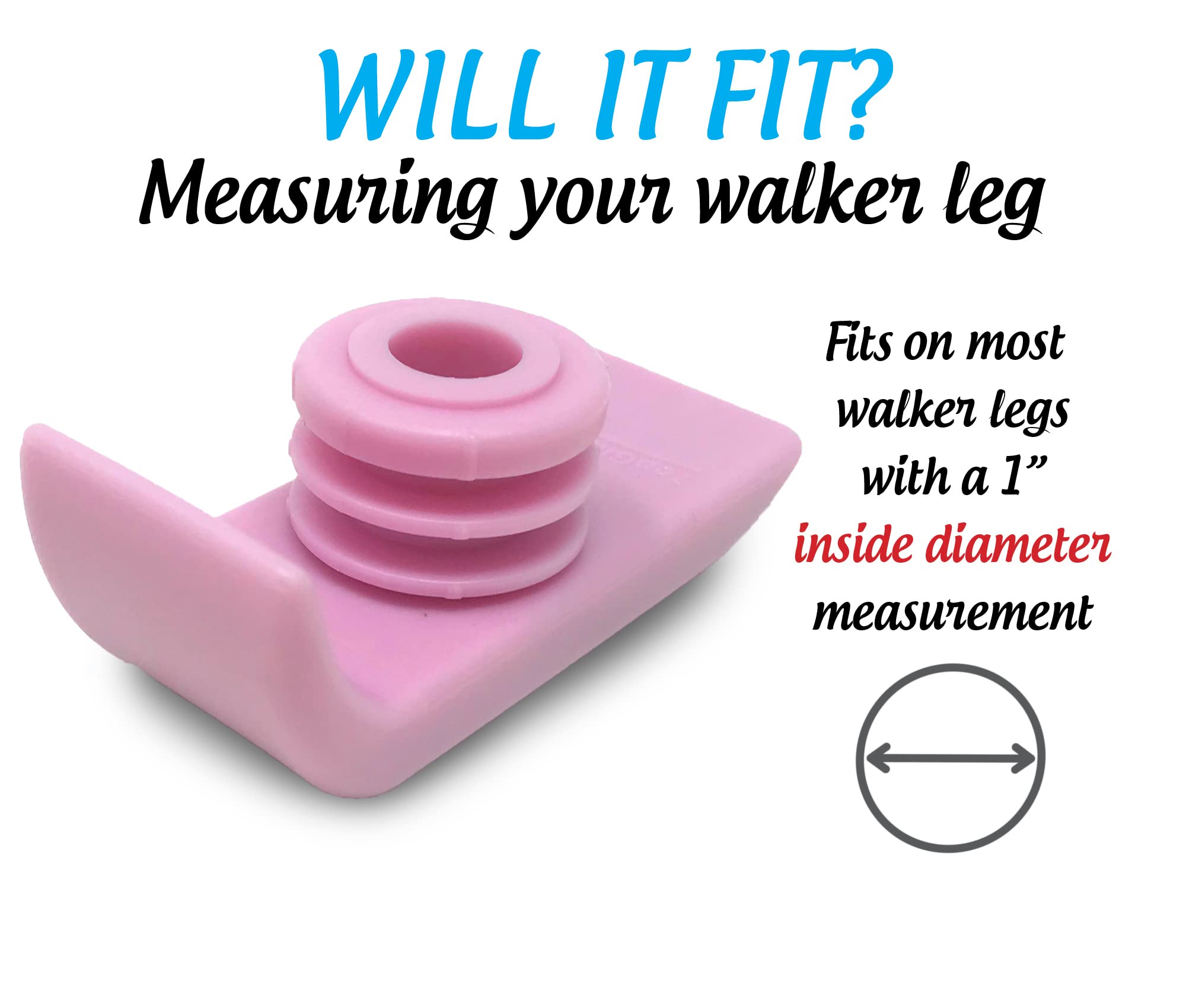 Top Glides Pink Walker Tubes - Easy Glide -6