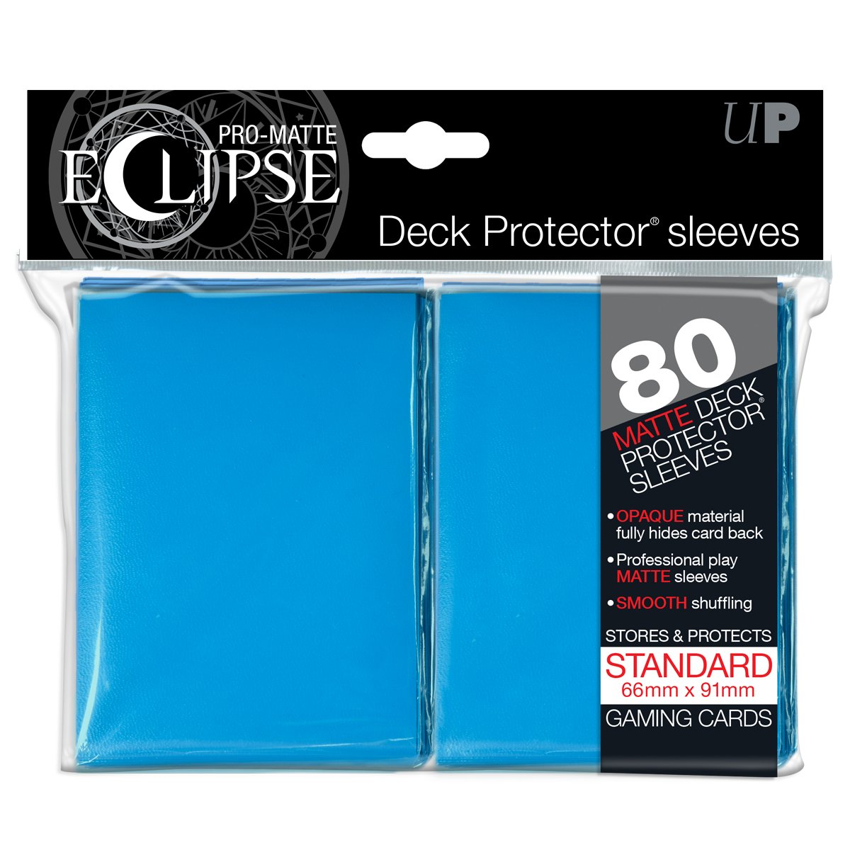 Ultra Pro PRO-Matte Eclipse – 80 Bustine Protettive Standard Per Carte, Colore Bianco (85110)