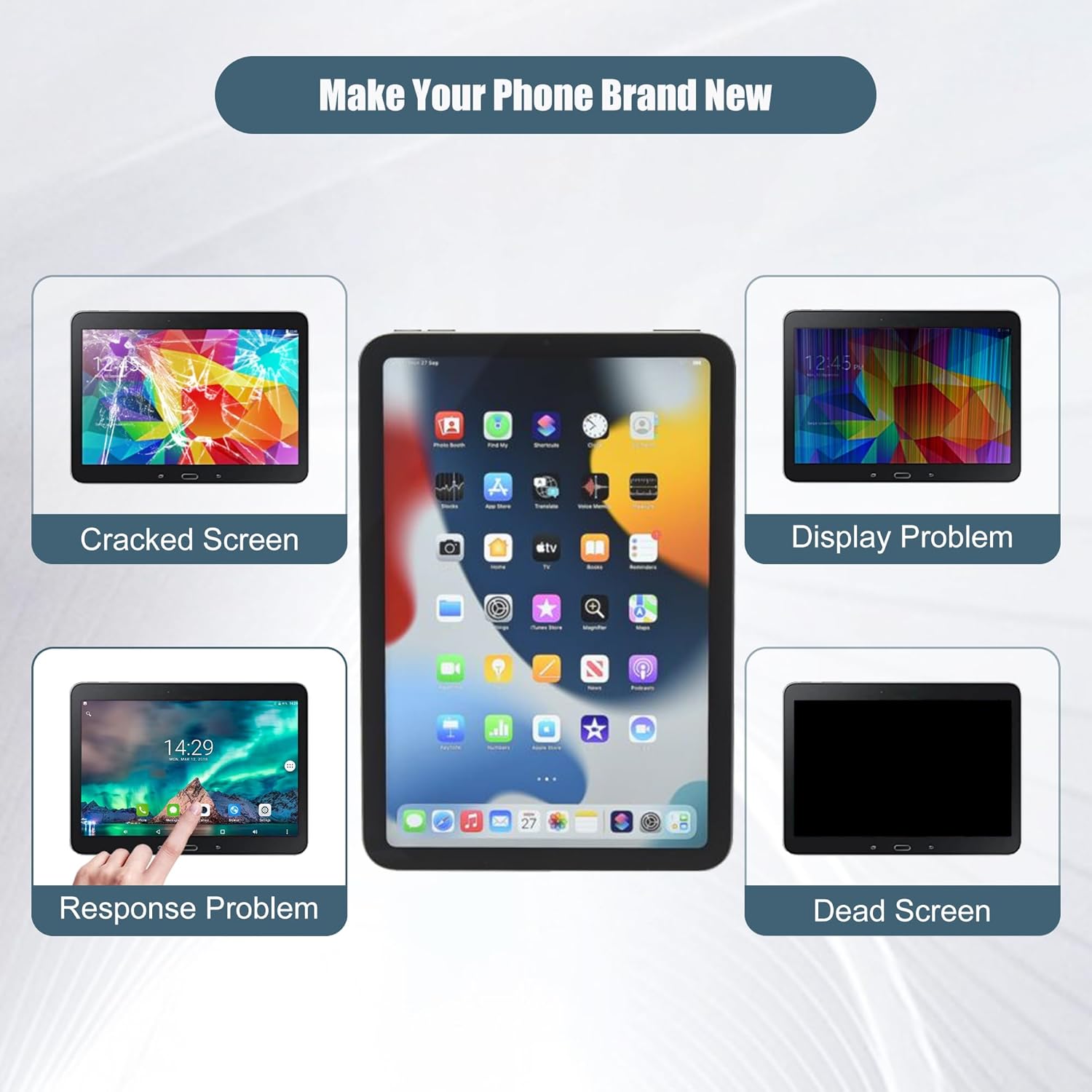 LCD Digital Display Compatible with iPad mini 6 6th 2021 A2567 A2568 A2569 8.3" LCD Display Touch Screen Assembly with Tools