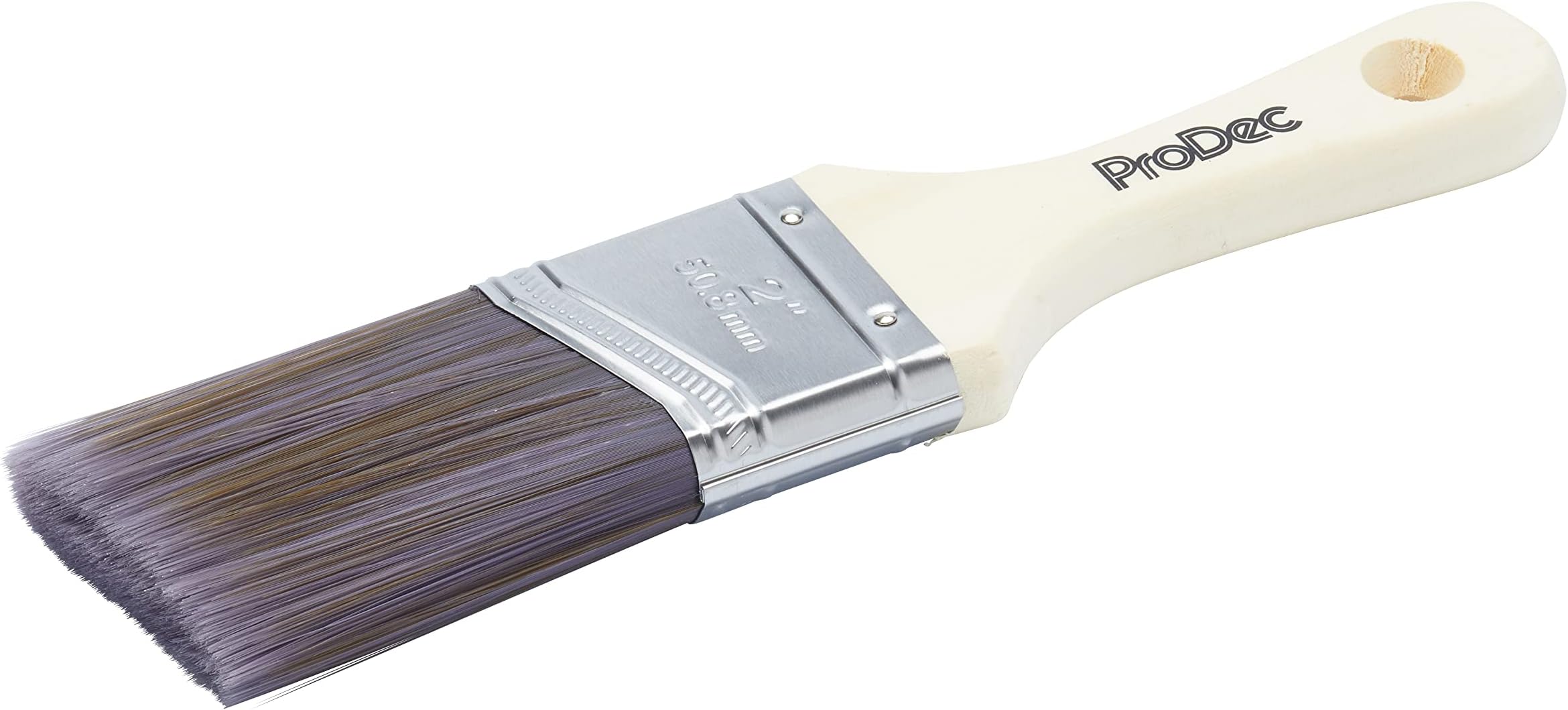 2 inch Woodworker Short Handle Paint Brush for a Smooth Finish Painting with Emulsion, Gloss, Satin, Undercoat, Primer, Woodstain, Varnish on Walls, Ceilings, Wood, Metal, 2 Inch 50 mm