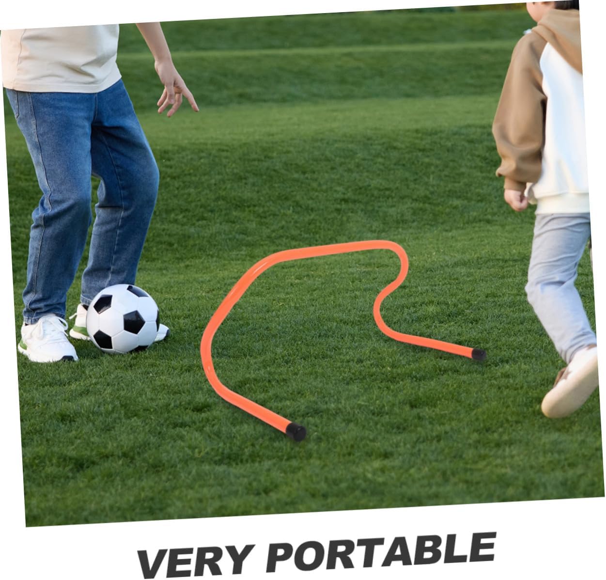 LIOOBO 4pcs Agility Hurdles 15cm Plastic Speed Training Hurdle Set for Football Soccer Agility and Sprint Drills Youth Sports Training Equipment