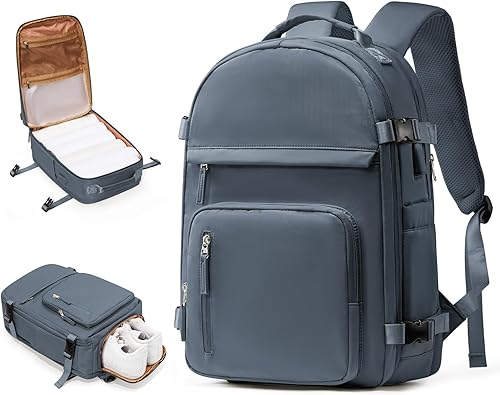 wepadre Mochila de viaje para laptop, B-Azul marino, Compacto