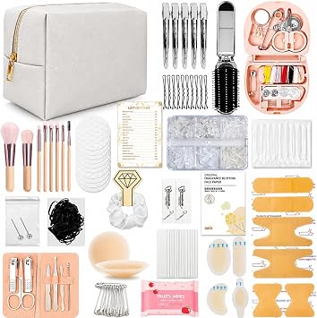 Emergency Kit for Women Mini Emergency Kit with 50+ Bridal Suit Essentials, Purse Essentials Kit, Wedding Day Survival Kit, Emergency Bride Kit, Womens Emergency Kit, Wedding Survival Kit