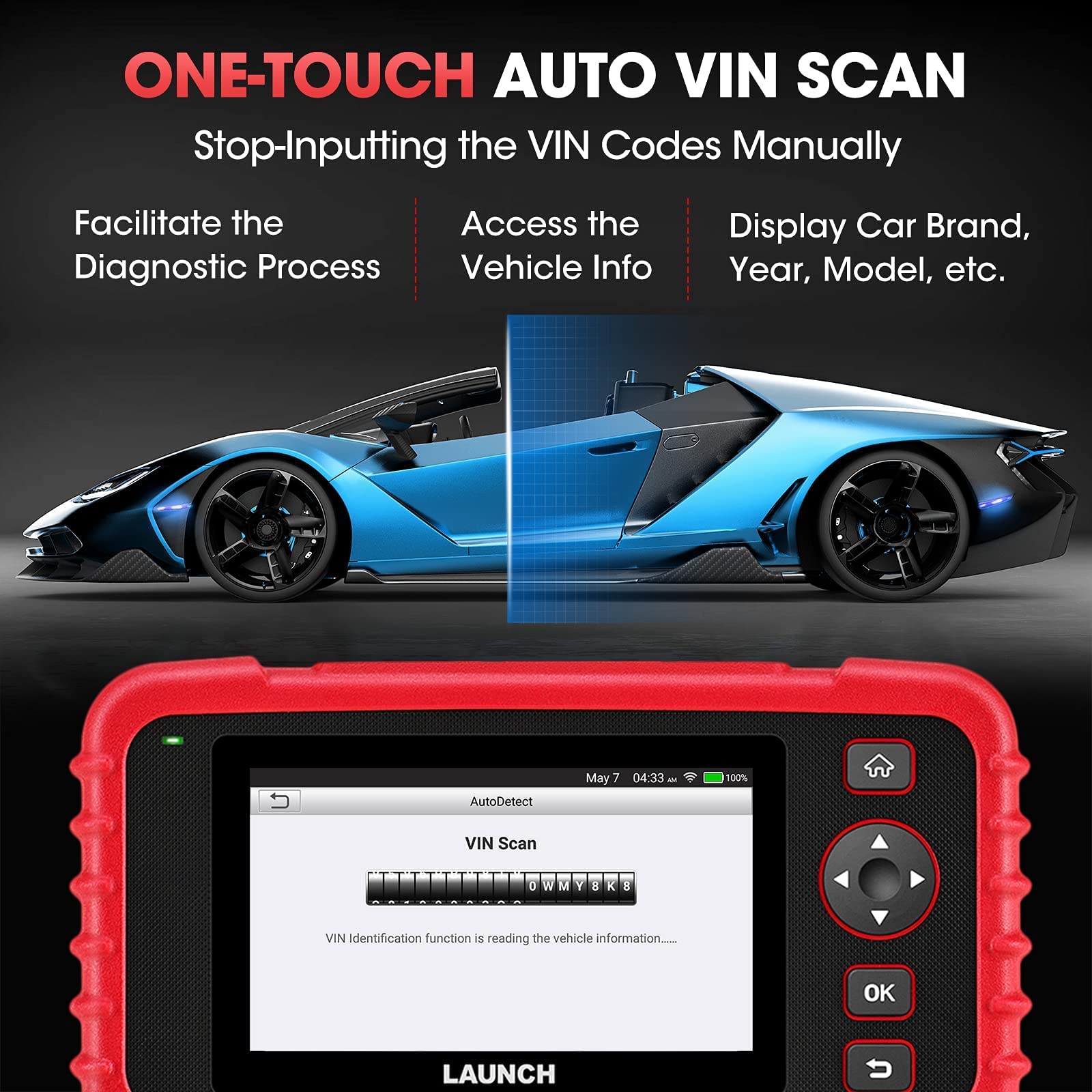 2022 Newest Elite LAUNCH OBD2 Scanner CRP123X Scan Tool ABS/SRS/Engine