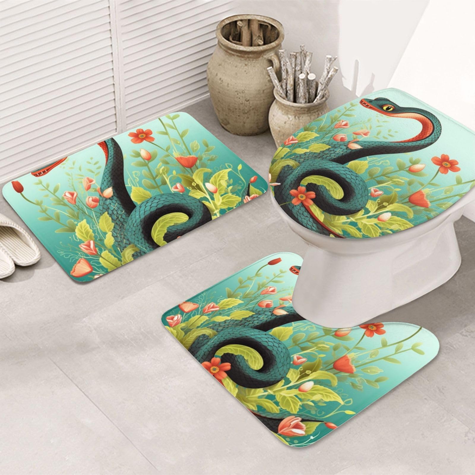 Tapis de bain antidérapant en microfibre VACSAX pour salle de bain moderne