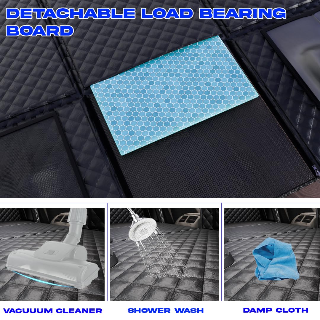 KRAXEN XL Dog Car Seat Cover for Back Seat, Back Seat Extender for Dogs with Hard Bottom Holds 450 lbs Dog Hammock for Car Pet Backseat Protector 100% Waterproof for Car, SUV, Truck