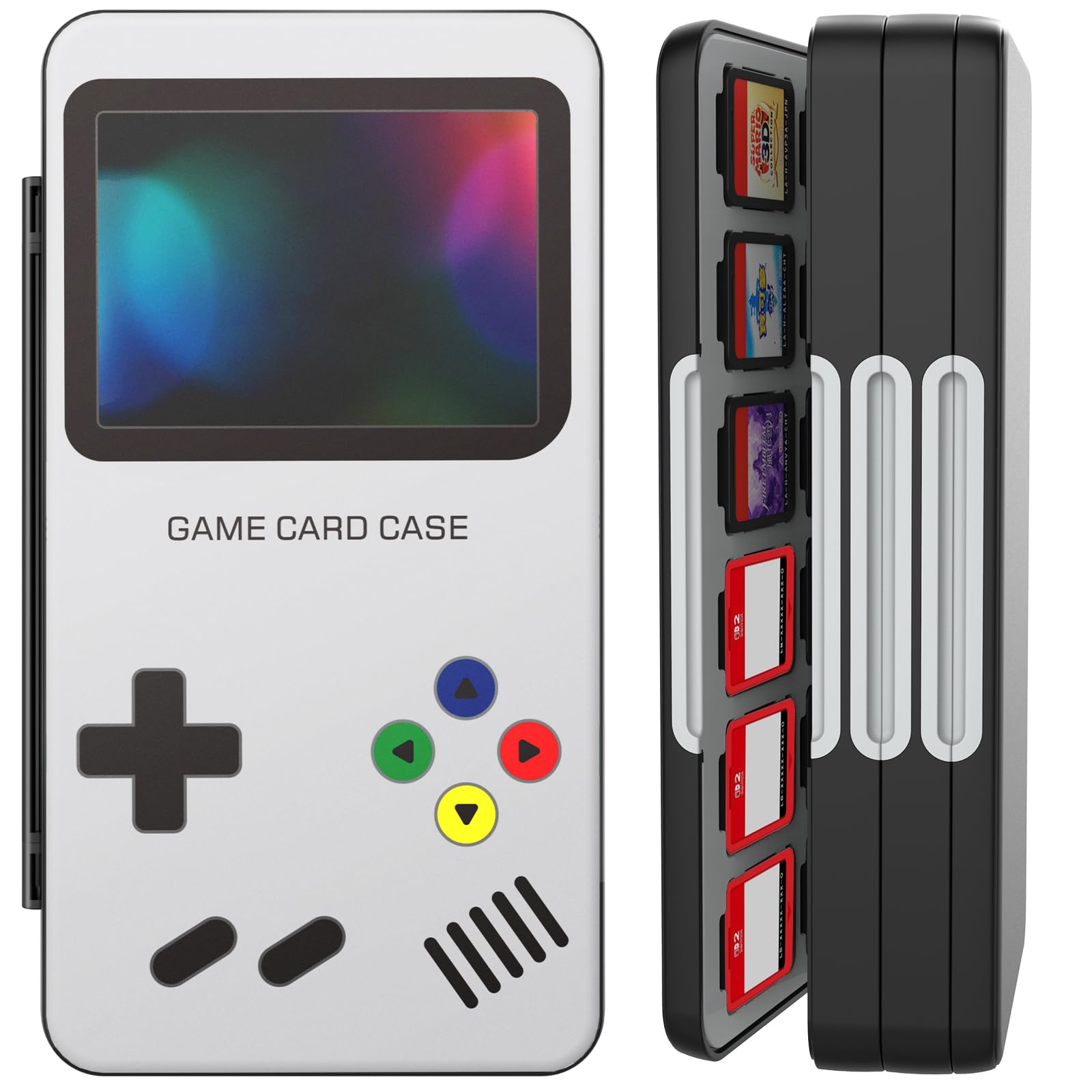 HEIYING Switch Game Card Case for Nintendo Switch 2 / OLED/Lite,Customized Pattern Portable Switch Holder with 72 Game Card Slots and 24 Micro SD Cards Slots - Nintendo Switch 2 - Very Good - Used Accessory