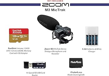 【美品】ZOOM M3 Mic Trak＋モフモフ＋SDカード Amazon.com : Zoom M3 MicTrak Stereo Shotgun Microphone and