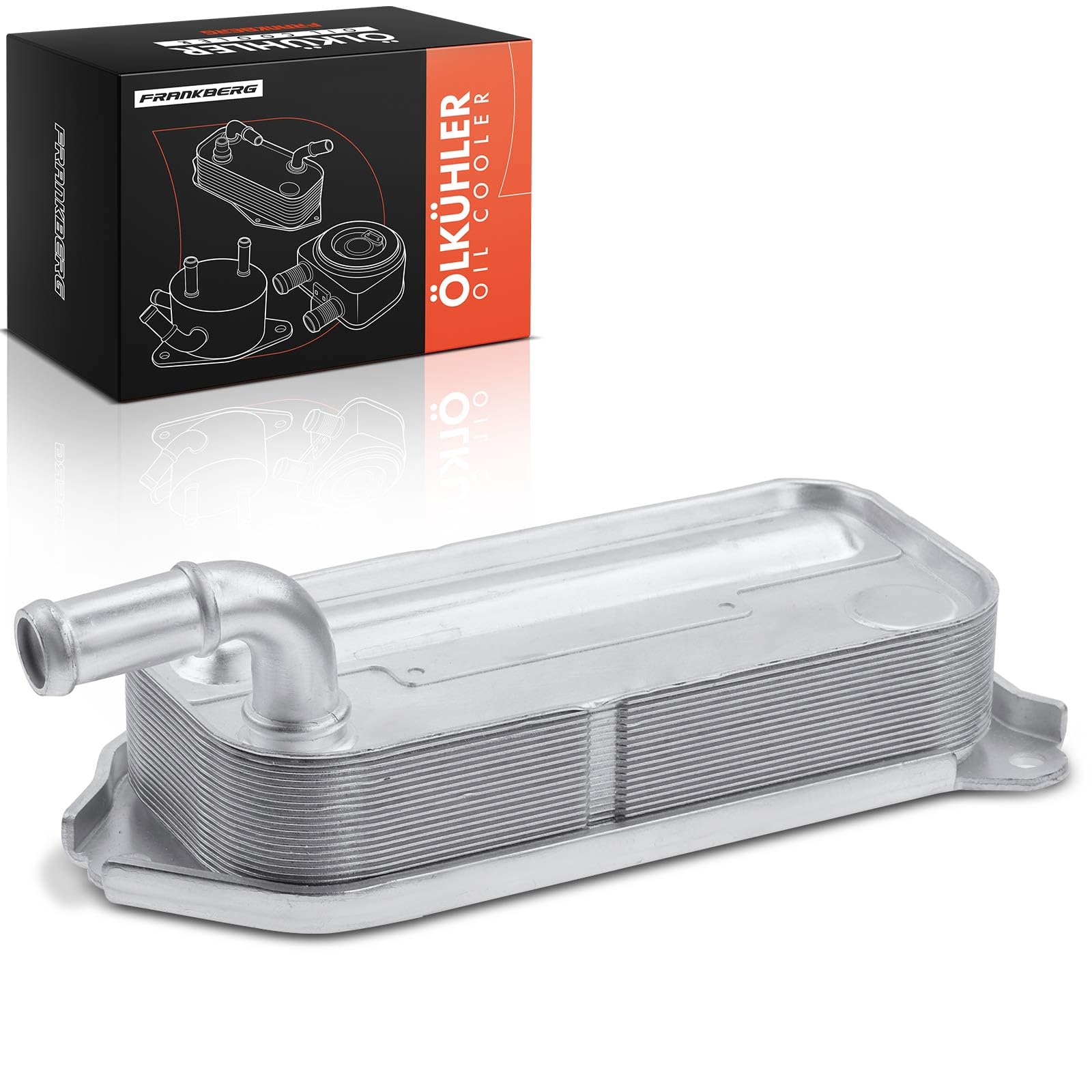 Frankberg Radiatore dell'olio Olio Motore Diesel Compatibile con R.A.V 4 IV A4 2.2L R.A.V 4 III A3 2.2L C.o.r.o.l.l.a Verso R1 ZER ZZE12 2.2L A.v.e.n.s.i.s Station Wagon T27 2.0L 157100R011