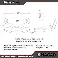 Vista 5 de Anclajes de amarre para ganchos de amarre Ford 2000-2017 Compatible con F-150 Styleside 2004-2017 Compatible con Explorer Sport Trac 2001-2010